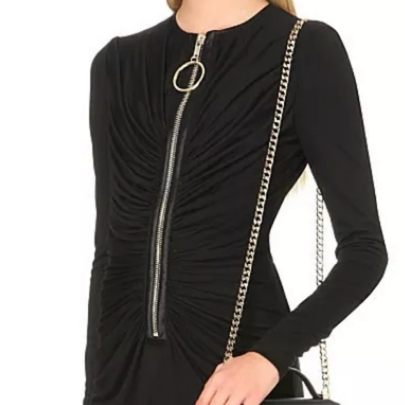 GIVENCHY DRESS, LONG SLEEVE, BLACK 42. - Picture 2 of 8